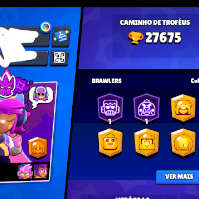 Vendo conta de brawl star com 27K de troféus