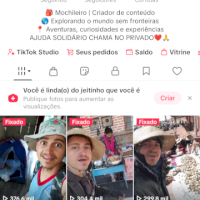 Conta mlkzica 26mil seguidores