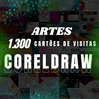 Mega Pack de Cartões de Visita Editáveis em CorelDRAW + 1000 CARTÕES