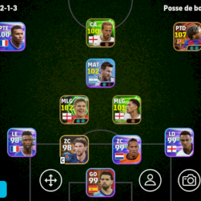 Conta Efootball Força 3096 1 Icons 1 Big Time e 2 Showtimes Brabos