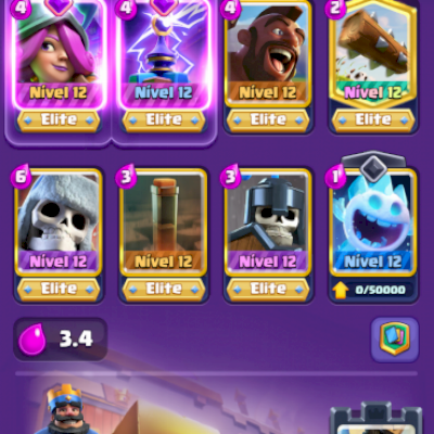 CONTA DE CLASH ROYALE LEVEL 52 BASICA POREM BOA