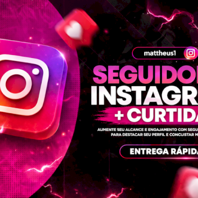 Seguidores Instagram + Curtidas + BÔNUS🎁[ENTREGA RÁPIDA | MENOR PREÇO]