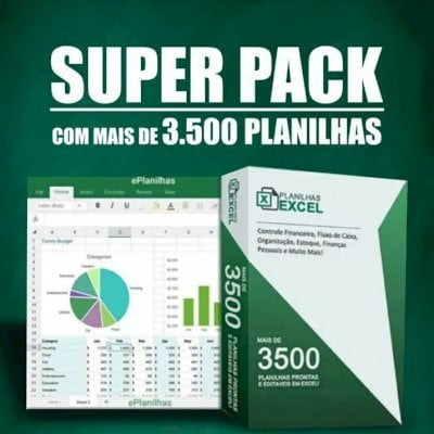 Super Pack Excel - Mais de 3.500 Planilhas Profissionais! 🚀
