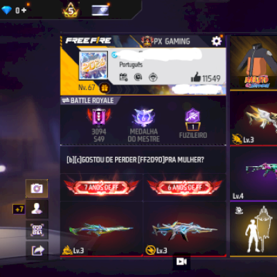 Vendo conta de Free fire boa