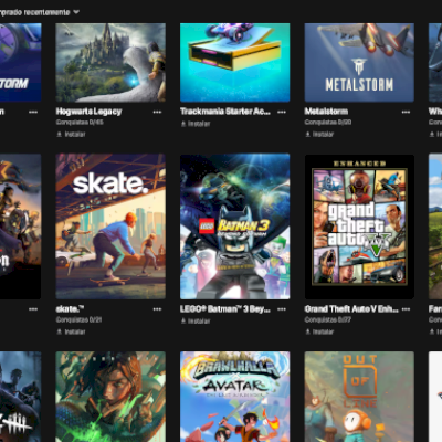 Conta epic games extremamente recheada de itens e jogos!!!