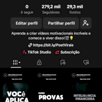 CONTA COM MAIS DE 200K SEGUIDORES