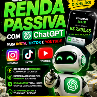 Faça renda com ChatGPT, TikTok, Instagram & Youtube
