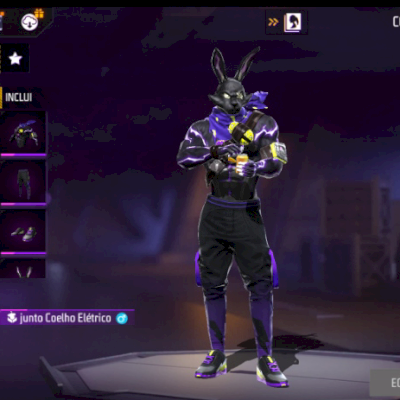 Conta Free Fire Conjunto Coelho Elétrico