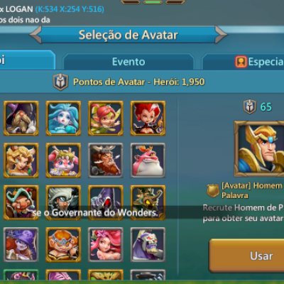 CONTA LORDS MOBILE 700% COM T5