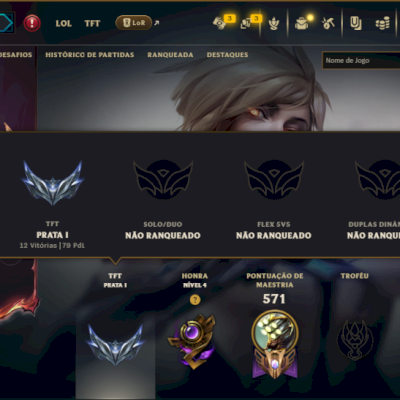 Unranked com TODOS os Champs e 171 Skins ( JG / MID ) - ( Nivel 435 )