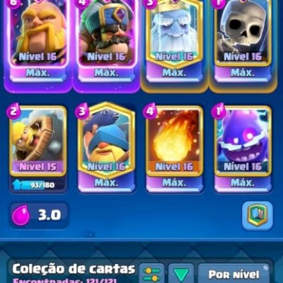 CONTA LEVEL 71,20MIL GEMAS,30 EVOLUÇÕES