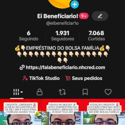 CONTA TIKTOK 2K | SHOP LIBERADO | 68% PÚBLICO FEMININO | ENGAJADA