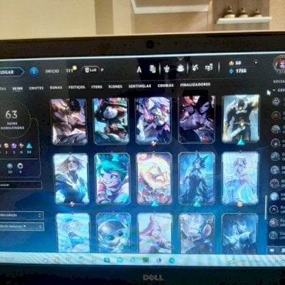 Conta Nivel 273 383 maestria 401 eternos, 63 skins 136 emotes 131 icone 4 chroma