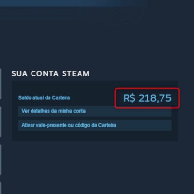 DINHEIRO NA STEAM - COMPRO SEUS JOGOS 30%/40% MAIS BARATO