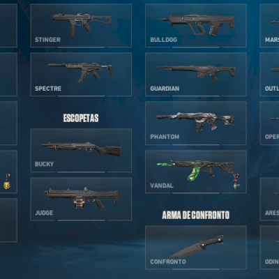 Valorant 3 skins: Vandal Gaya, Phantom Primordium e Sheriff araxys. barato