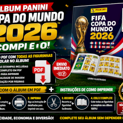 🏆 ÁLBUM PANINI COPA DO MUNDO 2026 COMPLETO 🏆