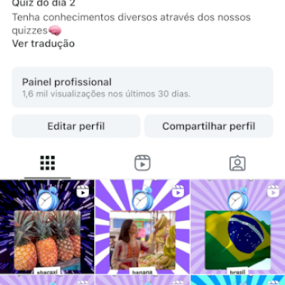 Conta sem o nome ( novo usuário)