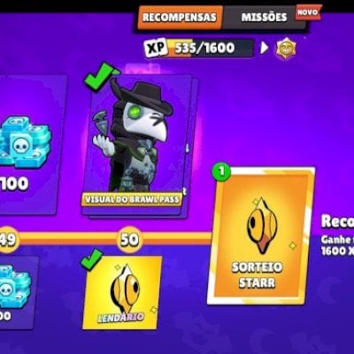 Conta Brawl Stars Completa: 95/95 Brawlers + 24 Passes + 300 Skins