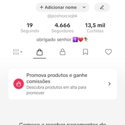 CONTA DO TIKTOK COM SHOP ATIVO +4,6K SEGUIDORES +13,5K CURTIDA(ENGAJAMENTO REAL)