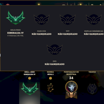 Esmeralda 4 com 40 Champs e 35 Skins