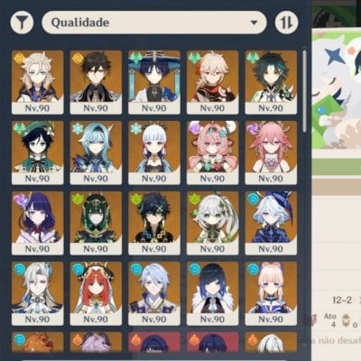 CONTA CHEIA DE 5 ESTRELAS GENSHIN IMPACT