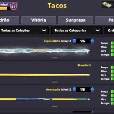 Conta 8 ball pool - Nível 54 - Sem anúncio