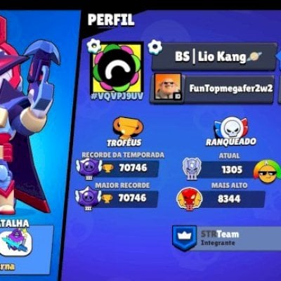 CONTA BRAWL GEMADA 71K TROFÉUS