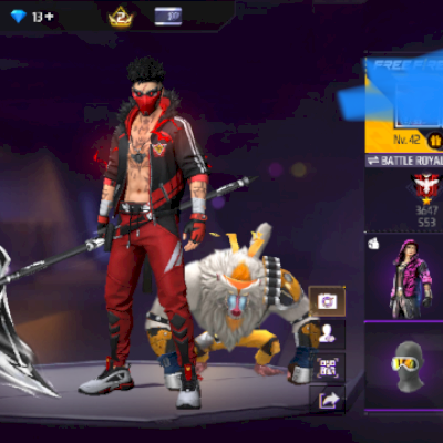 Conta Free Fire Nv. 42 | Prime 2 | 3 Armas Míticas | 27 Skins de Arma | 2 Anos