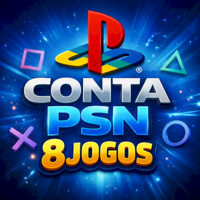 CONTA PSN PLAYSTATION, 8 jogos