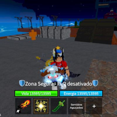 conta de blox fruits com dark blaid e yeti