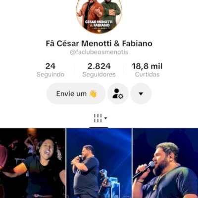 Vendo conta do tik Tok engajada