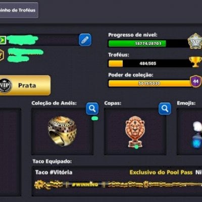 CONTA 8 BALL POOL ANTIGA BARATA