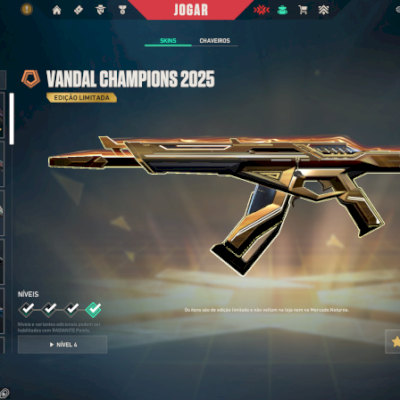 CHAMPIONS 2024/2025 E VARIAS SKINS (ACEITO PROPOSTA)