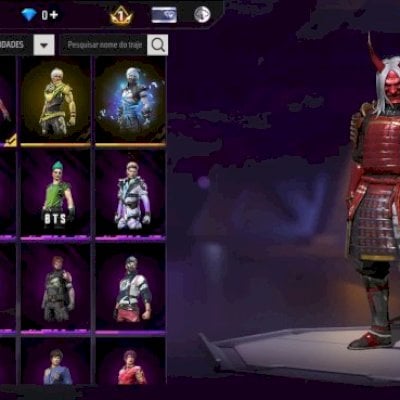 Conta free fire nível 56