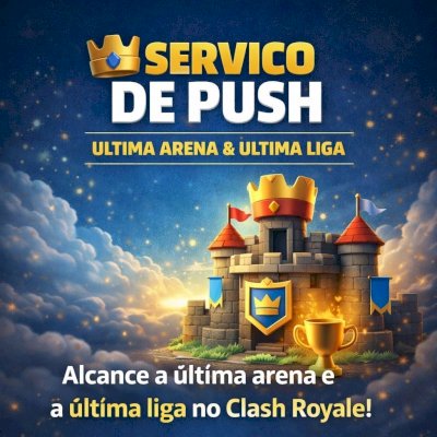 PUSH DE TROFEUS E LIGA no clash