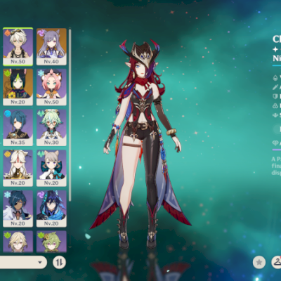 GENSHIN IMPACT - AR37, 9T5 Chasca, Shenhe, Yelan, Yae miko...