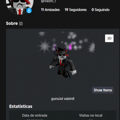 Conta de roblox