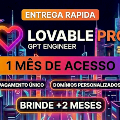 LOVABLE IA PRO | MENSAL + 60 DIAS DE BRINDE | CONTA PRIVADA | ENTREGA AUTOMATICA
