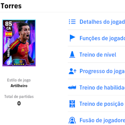 Contas efootball com Ferran Torres 106