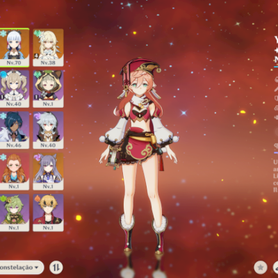 (PRA VENDER RÁPIDO) Conta AR 41 Childe, Ayaka, Aloy e Keqing