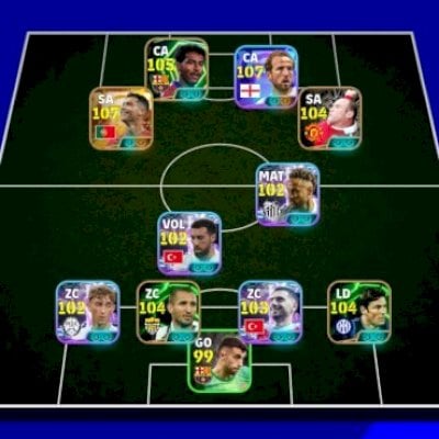 mbl/ataque brutal com CR7 107, kane107, romario, rooney + ney jr. chiellini e ++