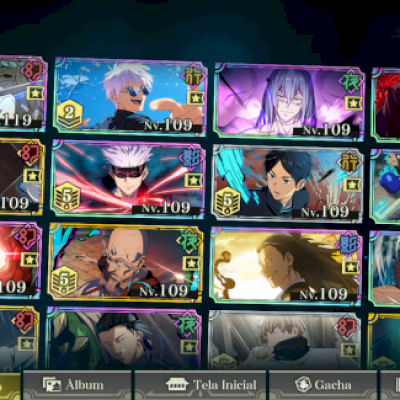 Conta de Jujutsu completinha com todos os eventos feitos