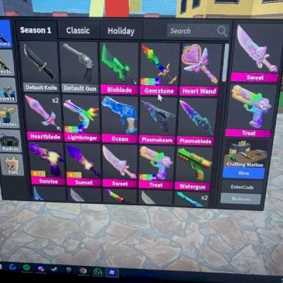 Set sunset e sunrise Roblox murder mistery 2