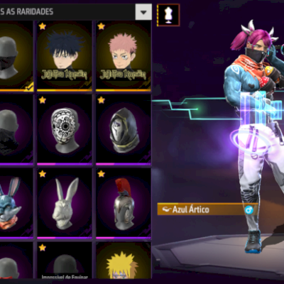 CONTA COM CALÇA ANGELICAL+SKINS NARUTO+JUJUTSU KAISEN+COELHAO VALOR NEGOCIAVEL