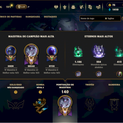 CONTA COM BOAS SKINS, LIMPA E PRONTA PRA USO