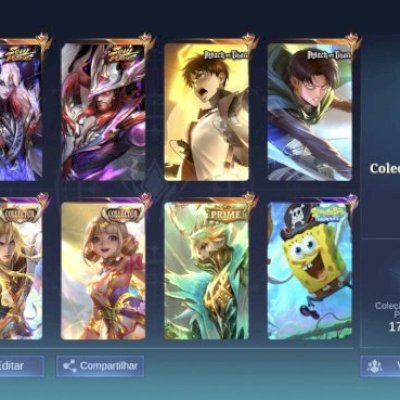 Contas com boas skin mobile legends