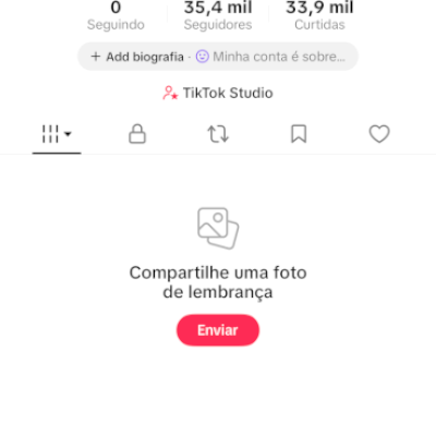 Conta no tik tok (monetizada)