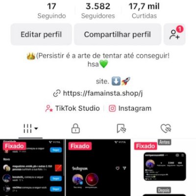 Conta Tiktok 3k seguidores 100% reais 🇧🇷