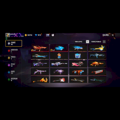 Conta com calças angélicais diversos itens Lv80 Vários passes de elite Antigos