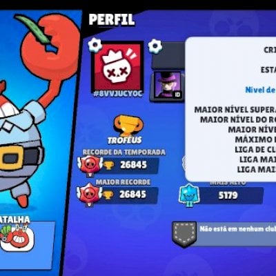CONTA DE BRAWL STARS RARA DE 2019